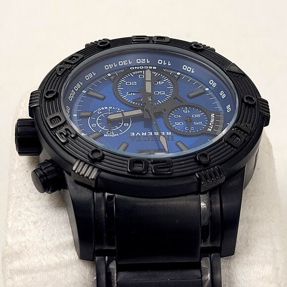 Invicta Signature Collection Chronograph Black & Blue Men's Watch NIB MSRP $675 - Picture 4 of 8